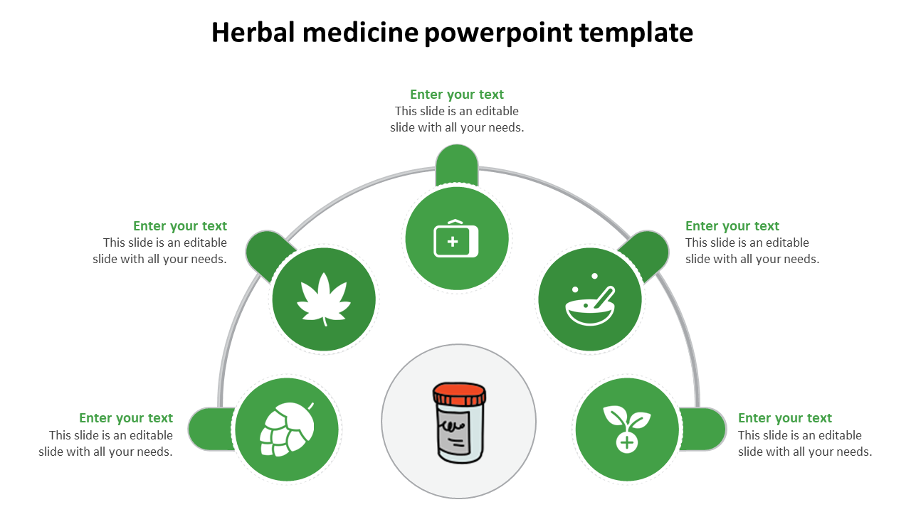 Free - Our Predesigned Herbal Medicine PowerPoint Template